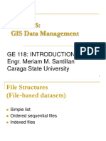 GIS Data Management: Ge 118: Introduction To Gis Engr. Meriam M. Santillan Caraga State University