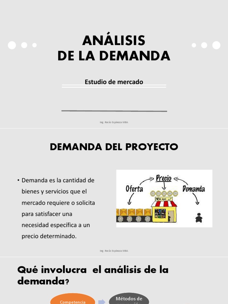 Análisis de la Demanda en Proyectos | PDF | Mercado (economía) | Demanda