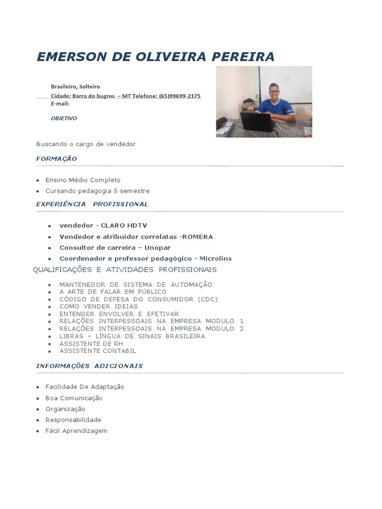 Emerson Currículo PDF