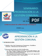 Seminario Aproximación A La Gestión Comunal