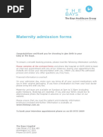 Maternity Programme Registration Form | PDF | Pregnancy | Childbirth