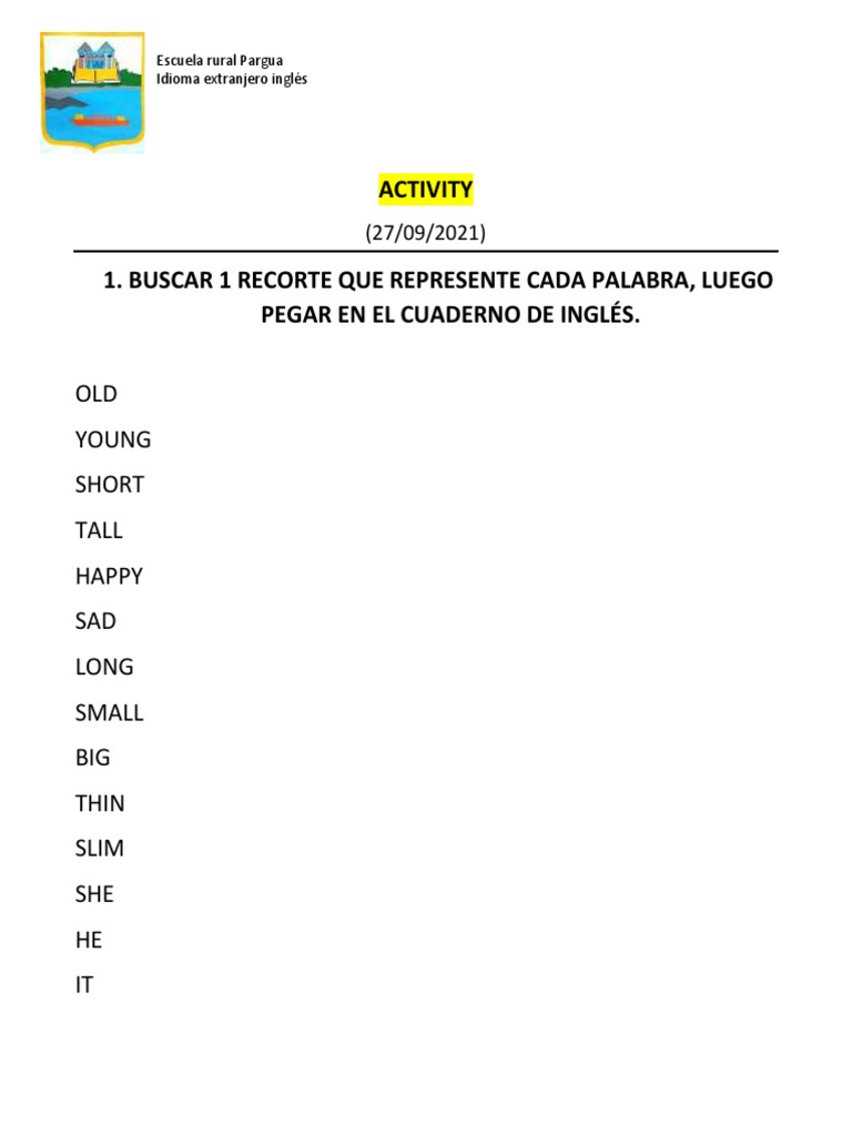 Activity 4 Basico | PDF | Estudios de idiomas extranjeros