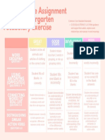 504 Signature Assignment Rubric Kindergarten Vocabulary Exercise