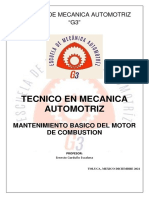 Mantenimiento Básico Del Motor