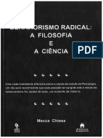 Behaviorismo Radical — a Filosofia e a Ciência