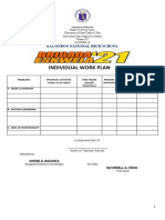 Be2021 Individual Work Plan