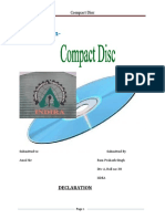 A Project On-: Compact Disc