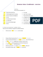 Grammar Videos: Conditionals - Exercises: 1. Check Your Grammar: Matching