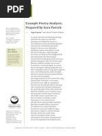 Example Poetry Analysis