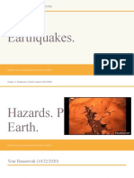 Earthquakes.: Chapter 12: Earthquakes & Earth's Interior (10/22/2020)