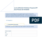 Definición Preliminar Proyecto APT - APP Final