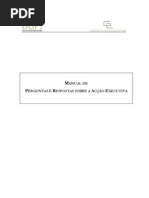 ACÇÃO EXECUTIVA - MANUAL DE PERGUNTAS E RESPOSTAS