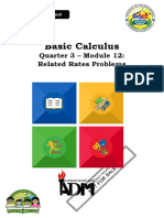 Basiccalculus11 q3 Mod12 Relatedratesproblems PDF Free