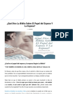 ¿Qué Dice La Biblia Sobre Responsabilidad Del Esposo Y La Esposa