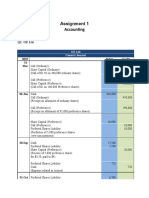 Assignment 1 Accounting: Q1: OZ LTD