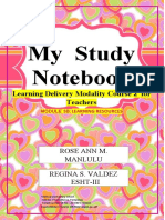 ROSE - Study Notebook - Learning Delivery Modality Course 2 - MODULE 3B