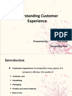 Understanding Customer Experience: Presented By: Thu Doan Tae-Woong Park