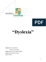 Scientific Paper On Dyslexia