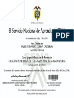 El Servicio Nacional de Aprendizaje SENA: Javier Fernando Cossío Calderón