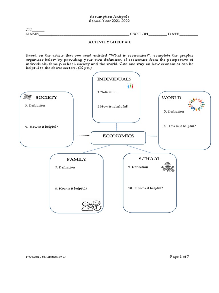 Individuals: Activity Sheet # 1 | PDF | Career & Growth | Self-Improvement