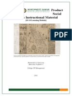 Nwssu - mod-in-SS18-Production of Social Studies Instructional Material - Update 1