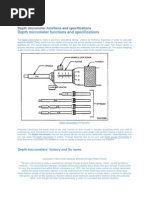 Micrometer Caliper Depth