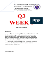 Q3 Week 1: Gateway Integrated School