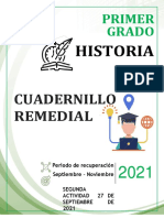 1° Historia - Cuadernillo Remedial Segunda Actividad