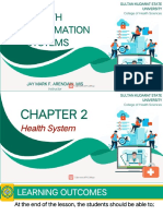 Health Information Systems: Jay Mark F. Arendain, Mis