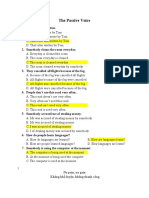 3.1 BT KEYS The Passive Voice