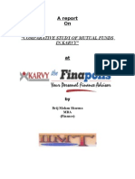 A_report COMPARATIVE STUDY OF MUTUAL FUNDS IN KARVY