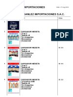 Sanlez Importaciones Catalogo Sanlez Importaciones S.A.C.: No. Product Detail Price 1