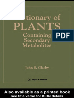 J S Glasby - Dictionary of Plants Containing Secondary Metabolites-CRC Press (1991)