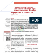 New Portable System For Dental Plaque Measurement Using A Digital Single Lens Reflex Camera and Image Analysis: Study of Reliability and Validation
