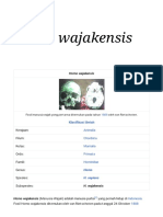 Homo Wajakensis - Wikipedia Bahasa Indonesia, Ensiklopedia Bebas