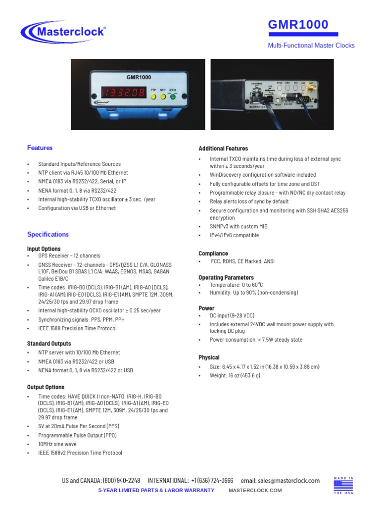 GMR1000+Data+Sheet+v1 2 | PDF | Electrical Connector | Global ...
