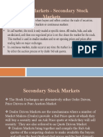 Capital Markets - Secondary Stock Markets