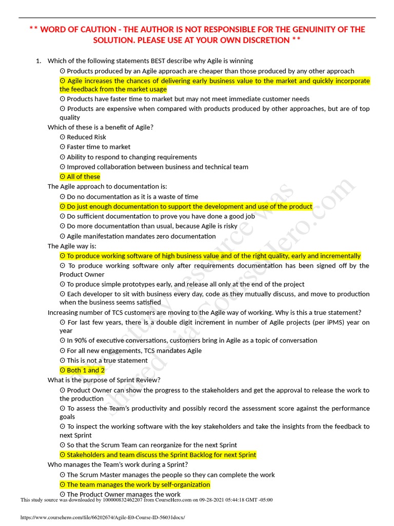 PSPO-II Exam Fragen