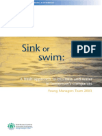 Sink Swim:: A Fresh Approach To Business and Water in Tomorrow's Companies