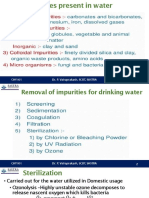 Removing impurities from drinking water