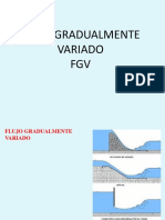 Flujo gradualmente variado FGV: definición, ecuación dinámica y clasificación de perfiles