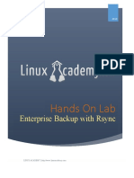 Enterprise Backup With Rsync: Hands On Lab