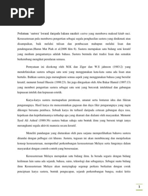 Fungsi Sastera Dalam Masyarakat Pdf