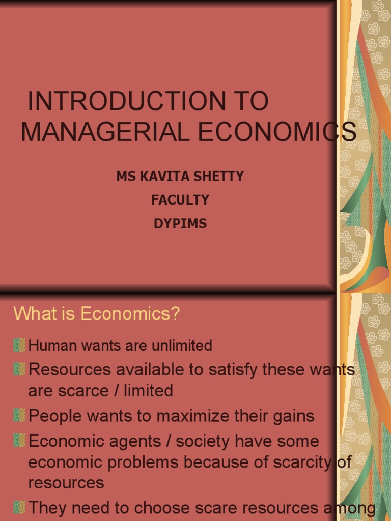 Introduction to Managerial Economics | PDF | Economics | Microeconomics