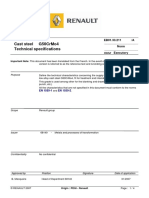 Cast Steel G50Crmo4 Technical Specifications: Eb01.33.211 /A Norm Executory