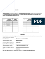 Corporate MNP Authorization Letter Format
