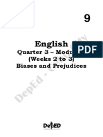 English 9 Q3 - M2 (Biases and Prejudices)