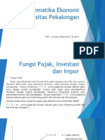 Fungsi Pajak, Investasi, Impor Lwi