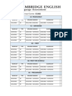 C2-Proficiency: Exam Day Type Speaking Window Closing Day