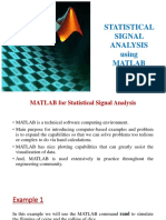 Statistical Signal Analysis Using Matlab